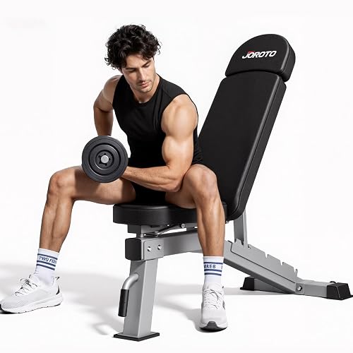 Bench Kuwait JOROTO Adjustable Weight Bench, Foldable Bench Press Bench of Home Gym ...