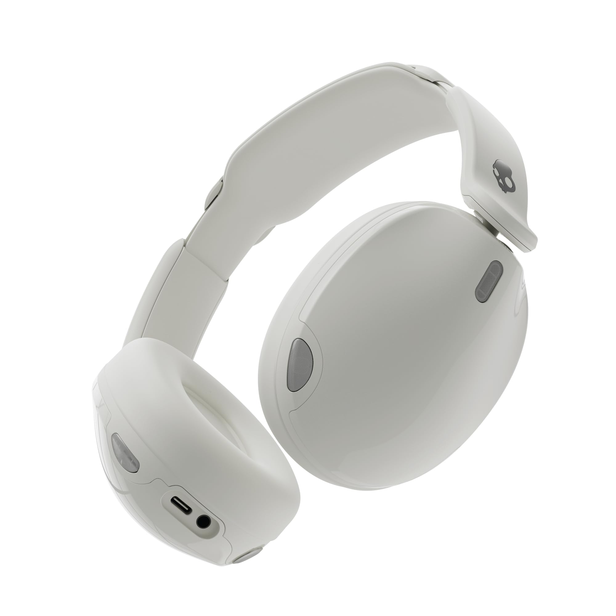 Skullcandy Hesh 540 ANC Wireless Over-Ear Bluetooth Headphones with THX Spatial Audio, Active Noise Cancelling, Personalized Sound, Up to 65 Hours Battery, Microphone for iPhone Android – Bone