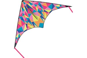 Phobby Delta Kites for Kids Ages 4-8, Easy to Fly Beach Kites for Beginners with 262 Ft Kite String, Large Kite for Outdoor Activities and Games