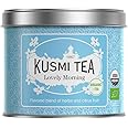Kusmi Tea - Lovely Morning - Organic Blend of Green Tea, Mate, Lemon, Guarana, Grapefruit & Orange - Organic Flavored Green Tea - Loose Leaf Tea - Tin Box of 3.5 oz - Quantity for about 50 cups