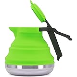 Collapsible Camping Kettle for Hiking, Travel & Outdoors 42 Ounce Capacity