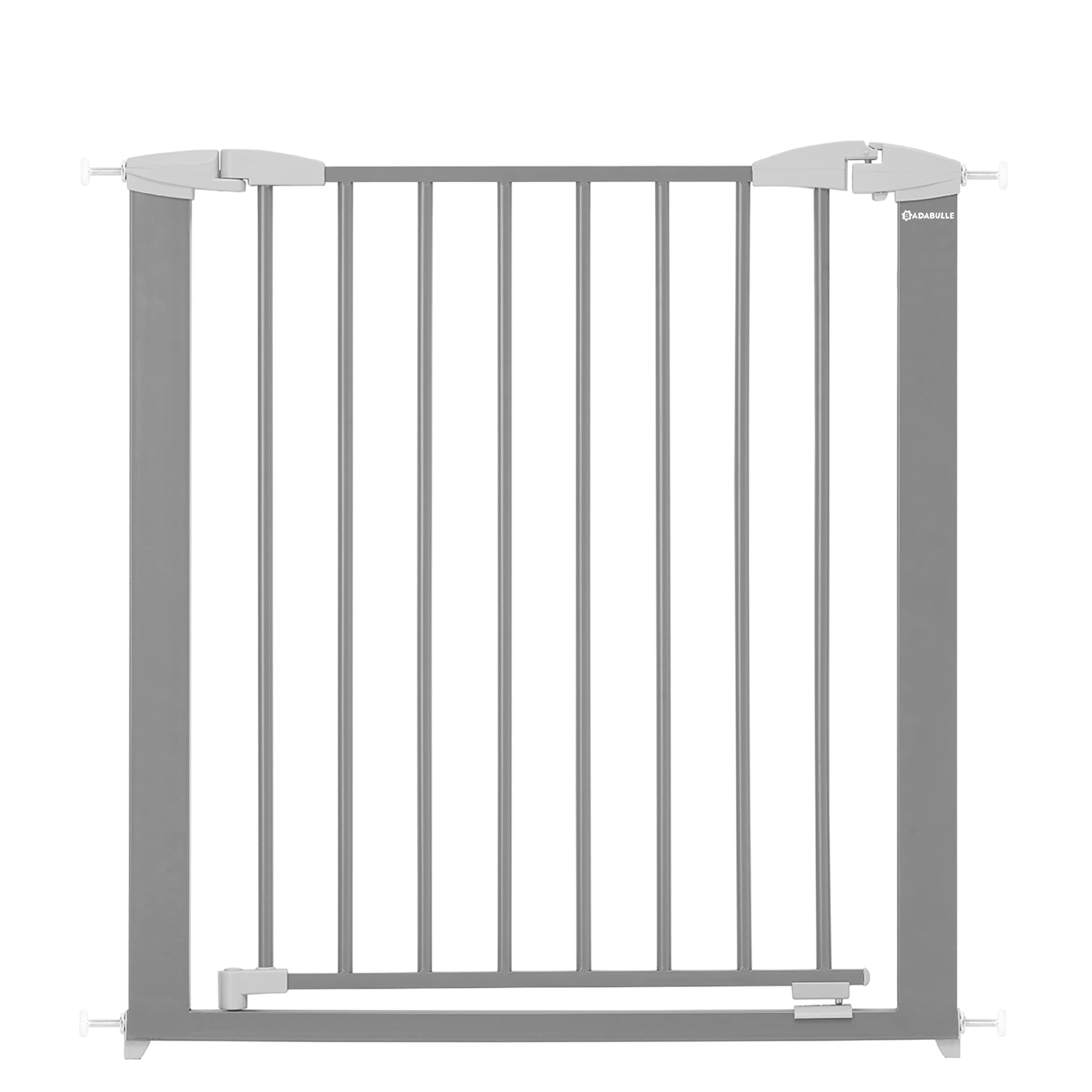 BADABULLE Safe and Lock Metal Baby Gate - door and stair gates for baby, 73 - 81.5 cm
