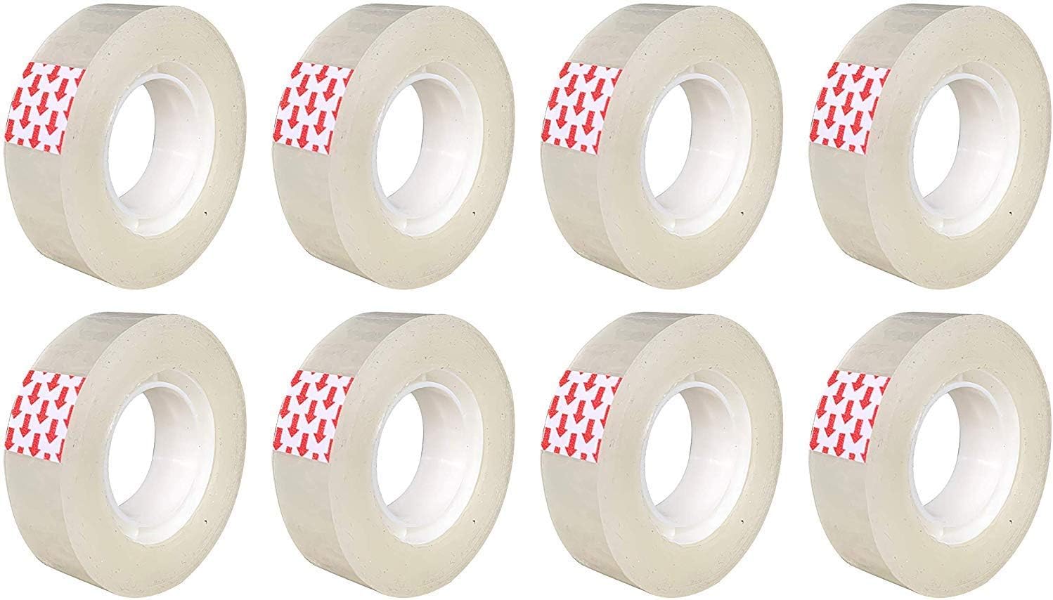 Packatape Cellotape 9 Clear Transparent Rolls 18mm x 33m, 9 Pack + Dispenser, 9 Rolls + Dispenser (18mm x 33m) - Image 4