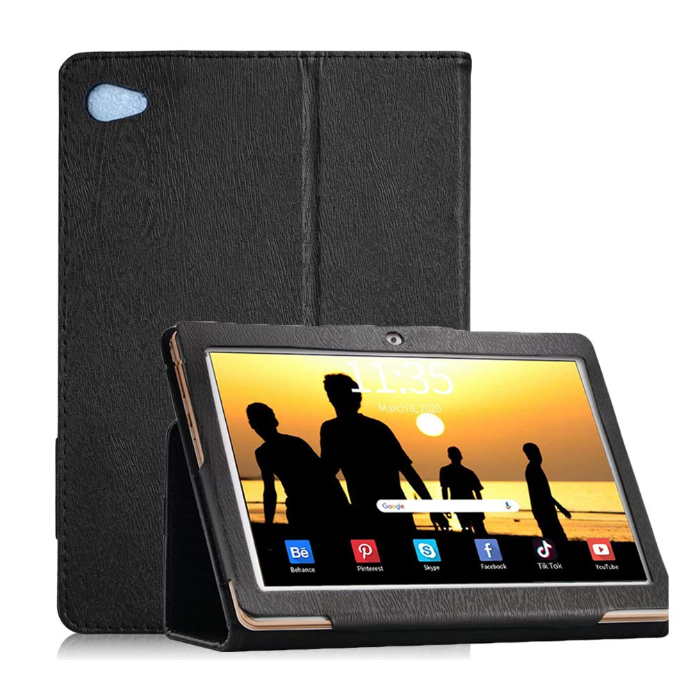 YGoal Case For Black-view Tab8, Premium PU leather Lightweight Folio Case Cover for Black-view Tab8 10 Inch Tablet, Black