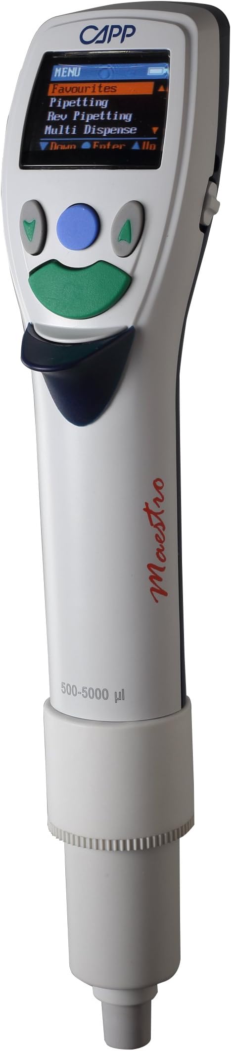 CAPP Maestro Single Channel Electronic Pipette, 500-5000 µl (M5000-1)