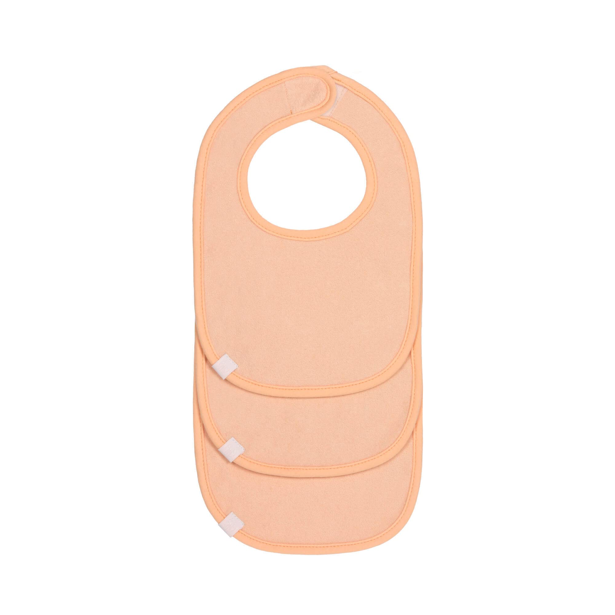 Lässig New-Born Bib for Babies, Peach, 3-Piece