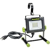 PowerSmith LED Work Light with Metal Stand and Sealed Power Switch 2000 Lumens PWLS020H