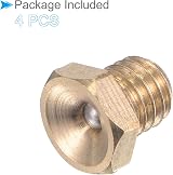 CoCud M6x1 Grease Oil Cup Caps 4pk Stainless Steel Hex Ball Oiler Nipple view 6
