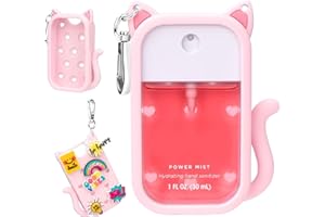 Cat Silicone Case for Touchland Hand Sanitizer Spray, Compatible with Power Mist Glow Mist 1 FL Oz/30ML for Touchland Case, w