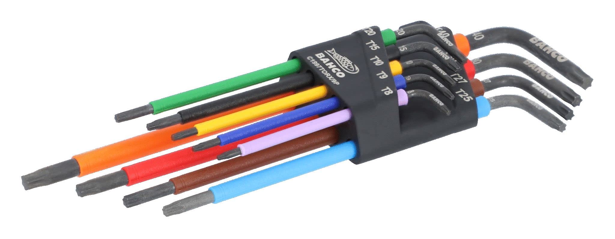 BAHCO 9 Piece Colour Coded Long Torx Key Set