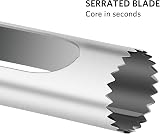Asdirne Apple Corer with ABS Handle Serrated Stainless Steel Blade Grey view 5