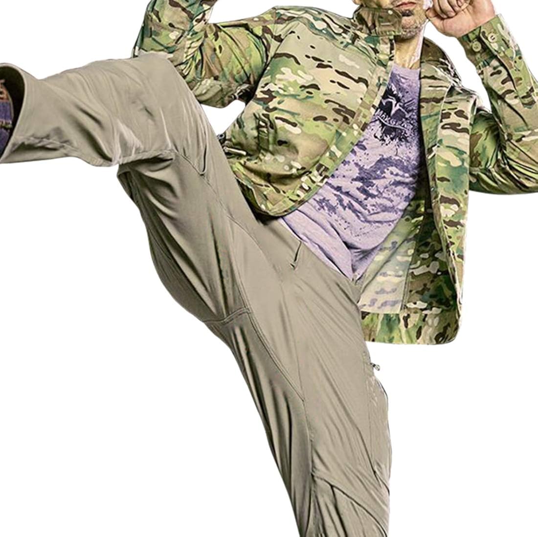 HARD LAND Tactical Pants for Men- Lightweight Cargo Work Pants Ripstop Waterproof Hiking BDU Hunting Pants: Clothing
