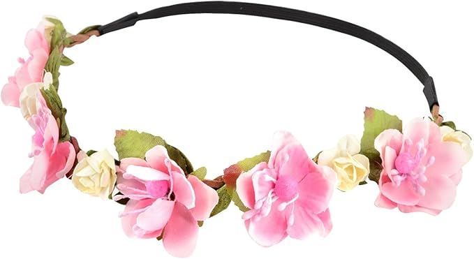 Hippies Flower Headband Garland Crown Festival Wedding Hair Wreath