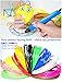 Bordy Creation 3D Pen Filament Refill PLA 1.75mm, 3 Glow in The Dark, 12 Colors x 16.40 ft (5 Meters) Each_Recommended for Kids_Super fair Pack_