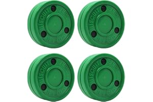 Green Biscuit 4 Pack New Snipe 2.0 Shooter. Hockey Pucks for Shooting and Stickhandling