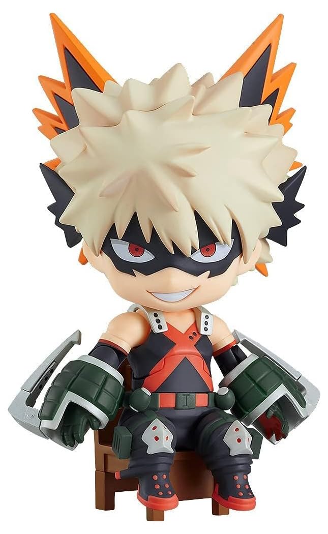 Good Smile Company - My Hero Academia Katsuki Bakugo Nendoroid Swacchao Action Figure,Black
