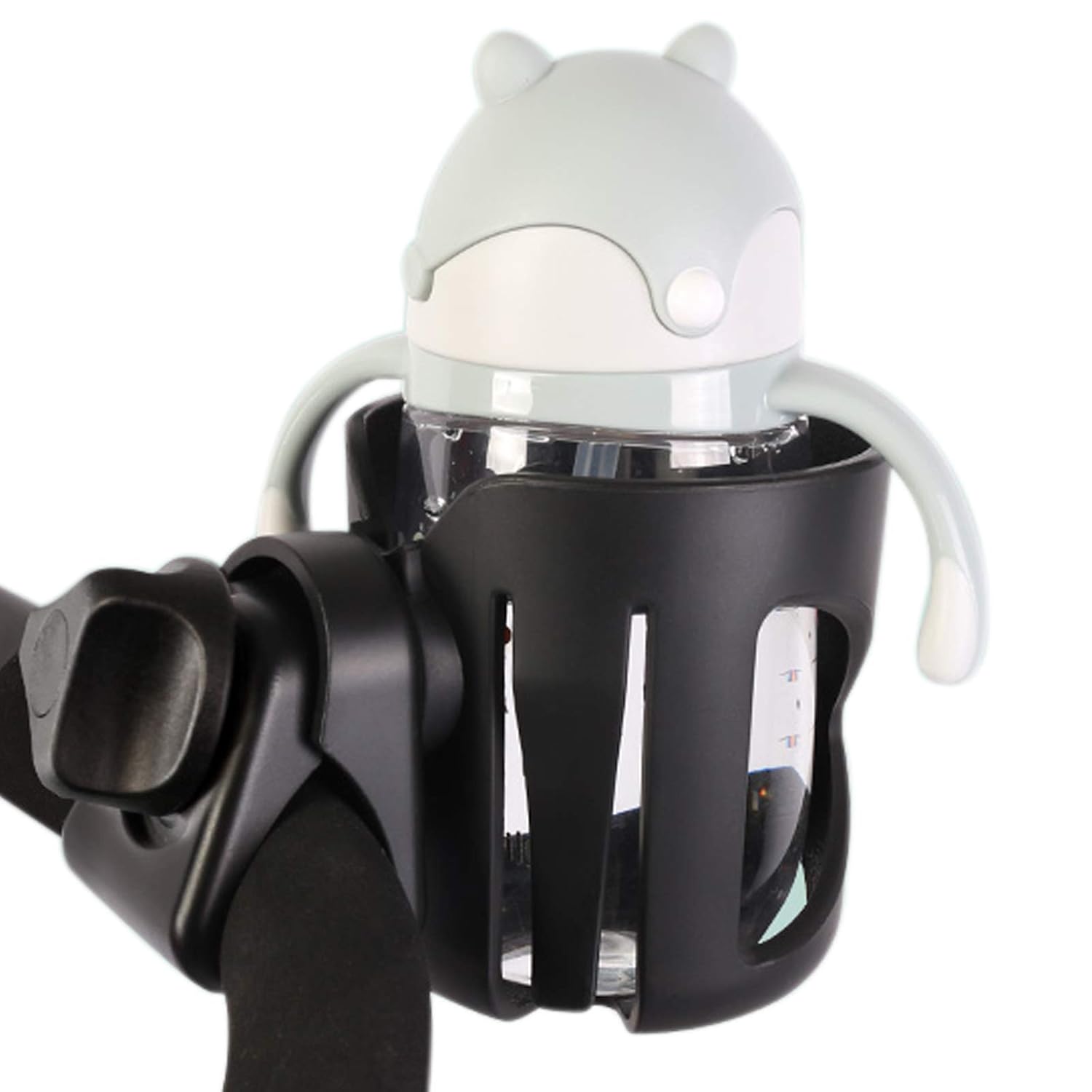 Adjustable Stroller Cup Holder, Rotating Cup Holder, Non-Slip Bike Cup Holder, Wheelchair Cup Holder, Universal Baby Bottle Holder Fits Every Vista, Curz, and Minu Model: Baby