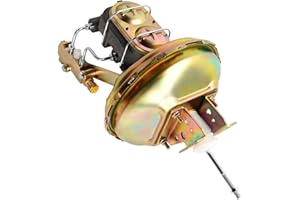 Geinqiay 11" Zinc Power Brake Booster Master Cylinder Disc Drum Kit 1" Bore Cast Iron Master Cylinder for 1964-72 GM A F X Bo