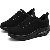 Roltte Walking Shoes for Women Air Cushion Nurse Slip Resistant Work Running Sneakers Food Service Platform Comfortable All Day Weight Light
