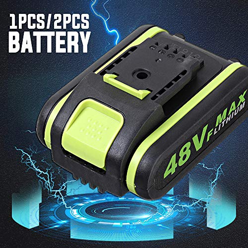 SIRUL 48V Säbelsäge, mit Lithium-Ionen-Batterie, LED-Arbeitslampe, 4 Klingen, Akku-Säbelsäge, Variabler Drehzahlregelung… – Bild 6