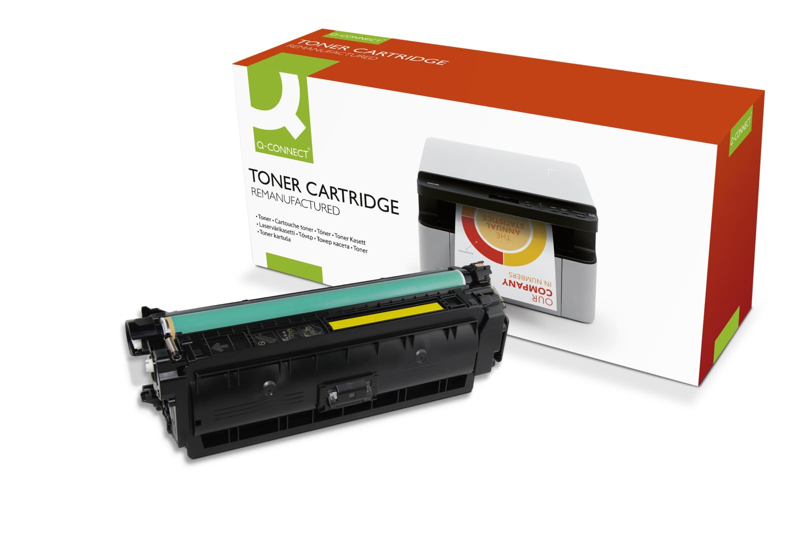 Q-Connect Compatible Toner for HP 508A Toner, Yellow CF362A