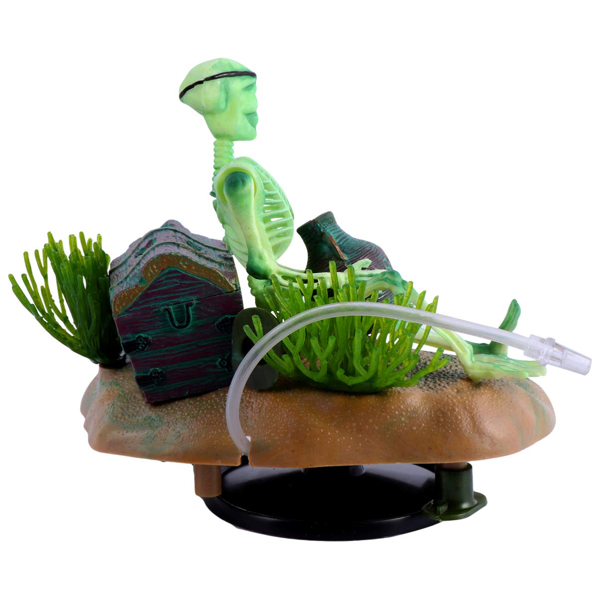 POPETPOP Fish Tank Skull Decorations Fish Tank Skeletons Decor Ornament Aquarium Skull Decorations Creative Resin Fish Tank Skeleton Terrarium Decoration for Fish Tank Aquarium Pirate