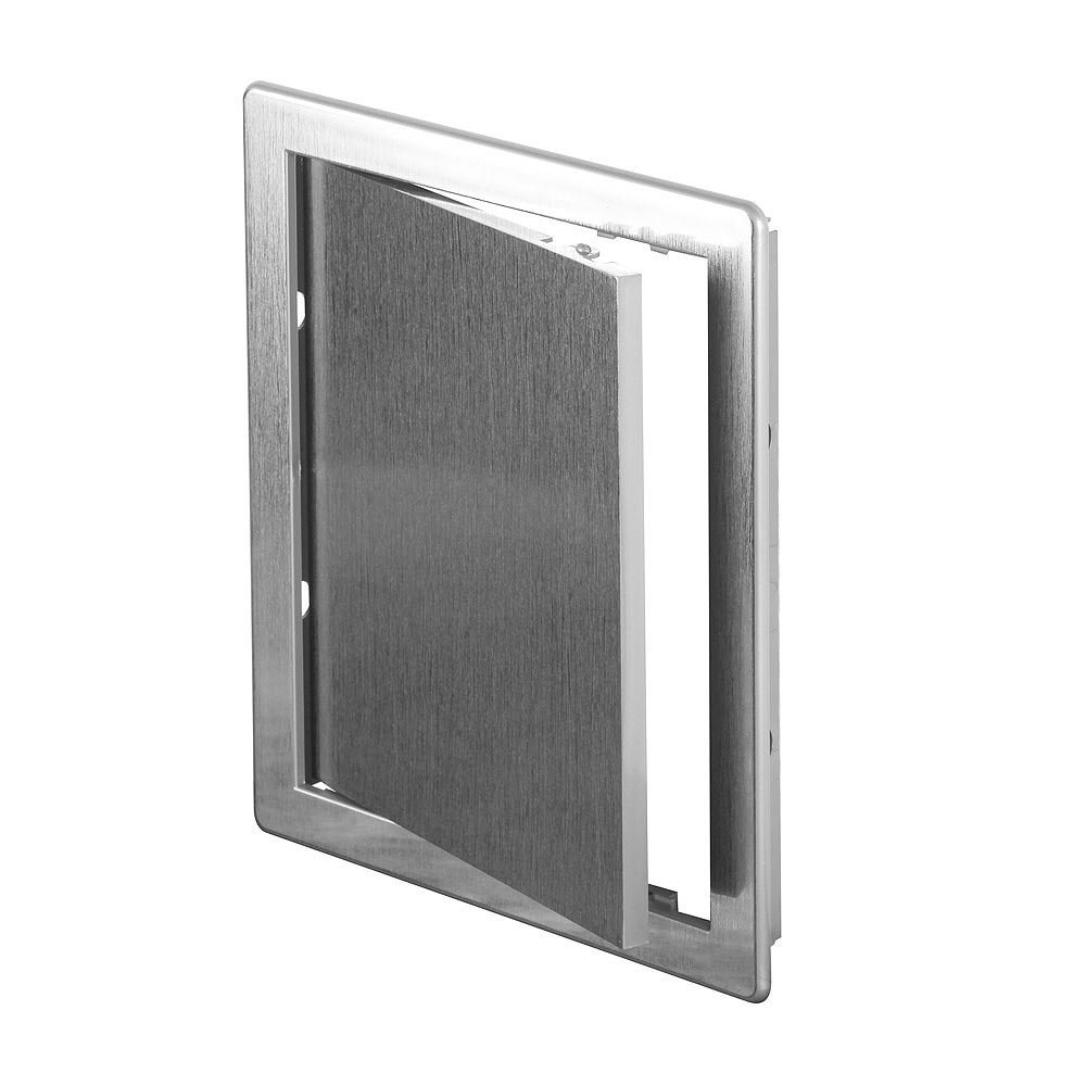 AWENTA 150x150mm ABS Inspection Flap for Ventilation Systems, Flue Pipes, Water Meter - Plastic Inspection Door - Silver Inspection Door