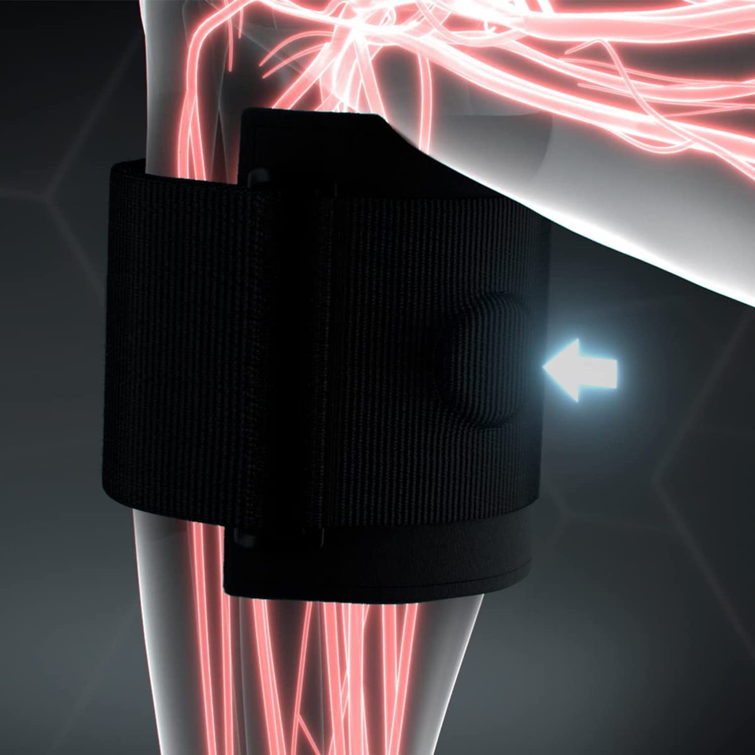 Sciatica Pain Relief Devices Brace - Sciatic Ease Nerve Pain Relief Brace for Men Women, Knee Braces with Pressure Pad Targeted Compression for Sciatic Nerve Pain, Lower Back, Hip (Black)