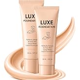 Luxe Foundation for Mature Skin, Long-Wear Liquid Foundation with Hyaluronic Acid &amp; Vitamin E, Hydrating, Flawless Finish, Seamless Skin Adaptation (2)
