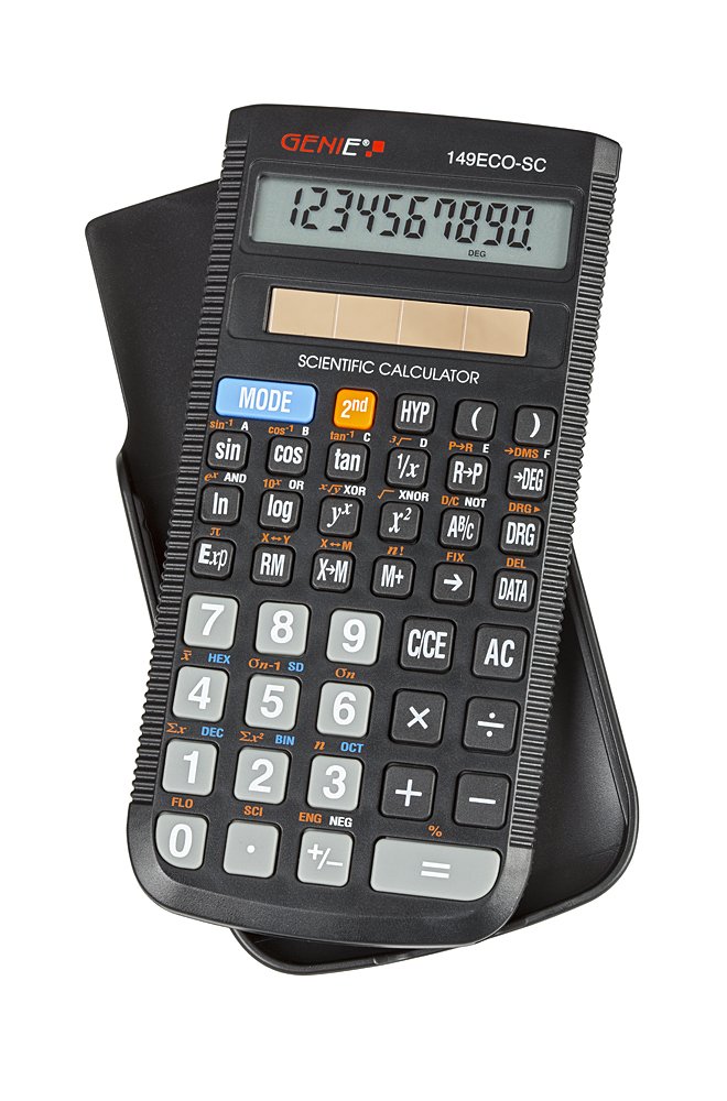 Genie 149 ECO-SC Scientific Calculator, Solar Energy Driven