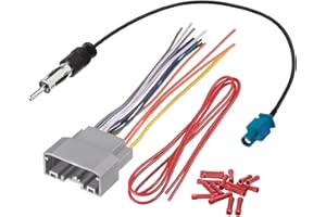 Bingfu Radio Wiring Harness for Select Vehicle Aftermarket Car Stereo Wire Adapter DB13 - Upgraded 22 Pin 20 Wires
