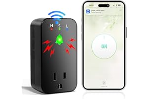 Power Failure Alarm WiFi, 110dB Loud Freezer Smart Power Outage Alarm with LED Indicator, 3 Volume Levels & Voltage Detection