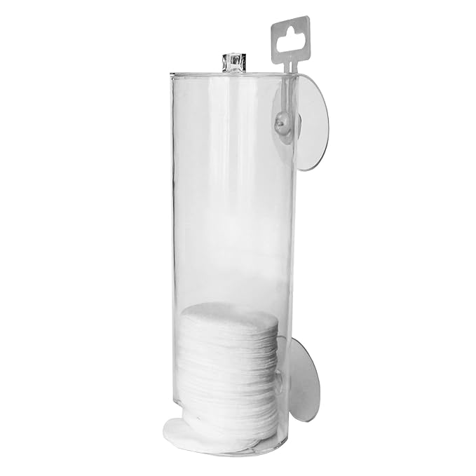Large Professional Acrylic Cotton Wool Pads Dispenser Holder Organizer