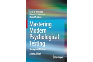 Mastering Modern Psychological Testing: Theory and Methods