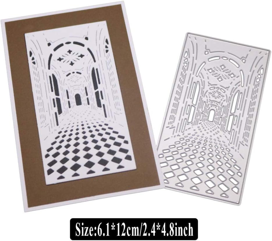 Creative Door Cutting Dies, YESSKO Metal Die Cut Stencil Pattern Template Mould for Card Making DIY Embossing Scrapbooking Paper Birthday Festival Decor New