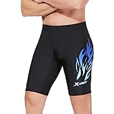 KANAV Men's Swim Jammers Athletic Swimsuit Compression Swimwear Bathing Swimming Shorts Endurance Long Racing Training