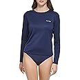 Calvin Klein Women's Long Sleeve 40+ Protection Moisture Wicking UPF Top