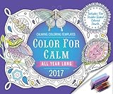 Color for Calm All Year Long 2017: Box Calendar with Colored Pencils attached to Base by