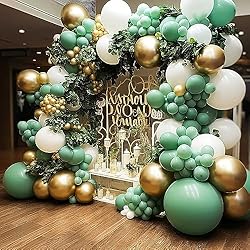 KALOR 18 Inch Bean Green Balloons, 10 Pcs Matte