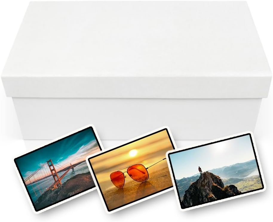 M9 Packaging Ltd 10 x White Photo Storage Cardboard Boxes