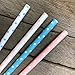 Gender Reveal Paper Straws - Light Blue Pink White - Polka Dot - 7.75 Inches - 100 Pack - Outside the Box Papers Brand