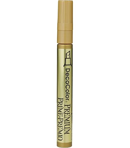 Amazon.com: DecoColor Premium Chisel Paint Marker, Gold : Arts