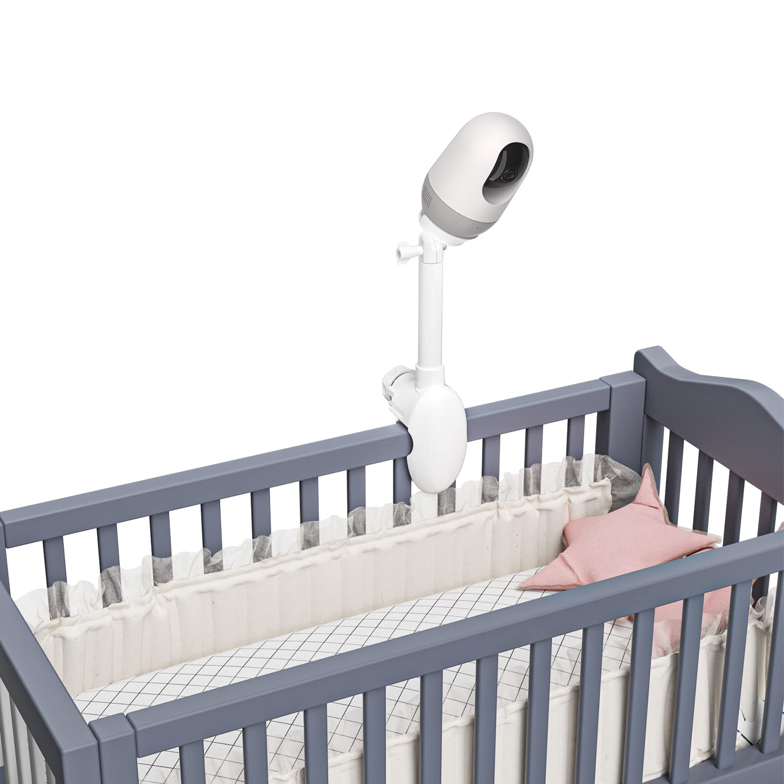 HOLACA Clip Short Holder for Nooie Baby Monitor, Nooie 2K Indoor Surveillance Camera, Nooie Baby Monitor WLAN Indoor Camera
