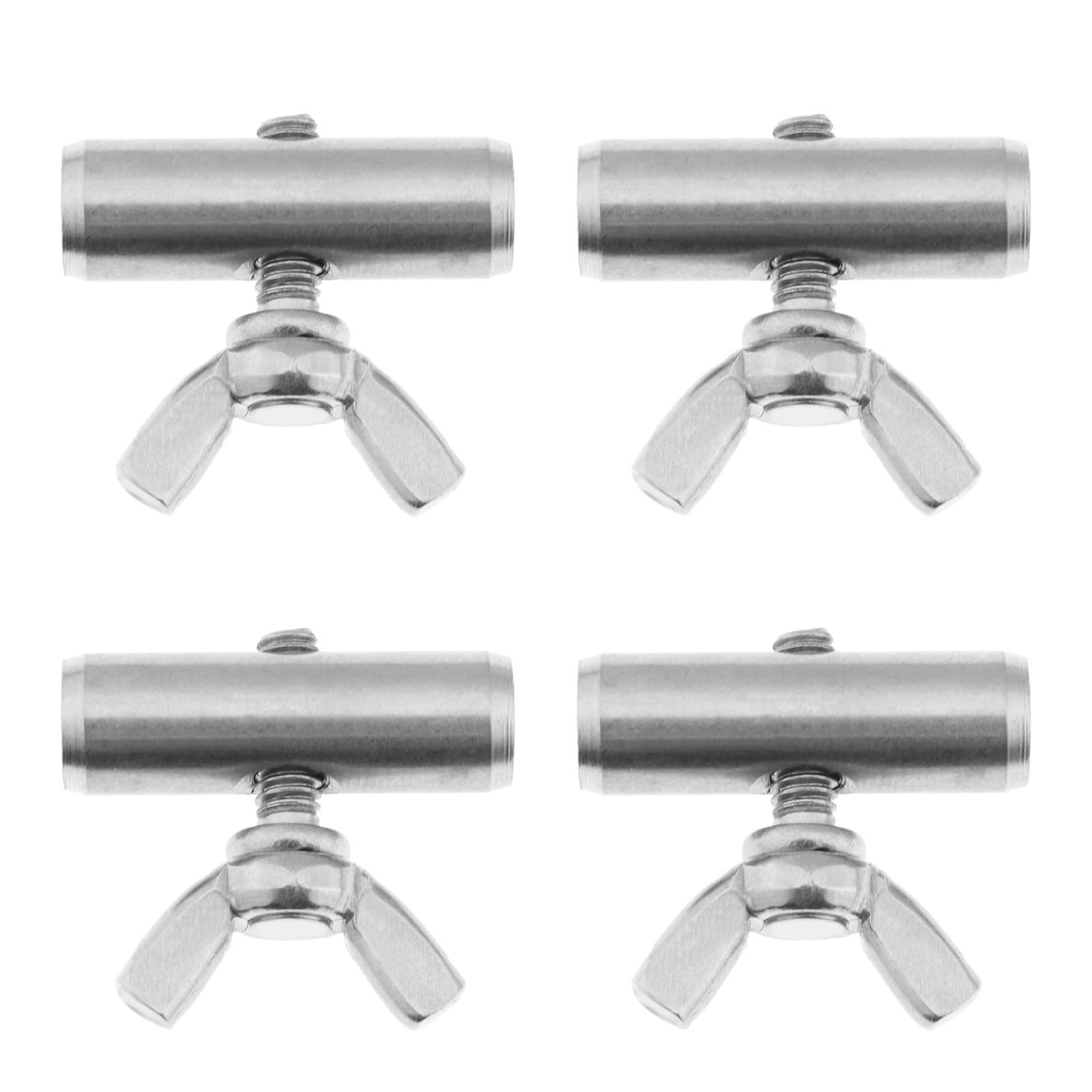 Be In Your Mind 4PCS Awning Rail Stoppers 8mm for Campervan Motorhome Boat Camping Tent Equipment Awnings Accessories Stainless Steel 25x8mm