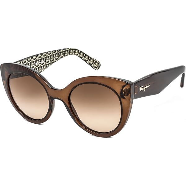 Salvatore Ferragamo Brown Gradient Cat Eye Ladies Sunglasses  display picture 2