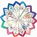 WINDLY Women’s Embroidered Floral Cotton Handkerchiefs for Party, Wedding - 12x12 in (10pcs)