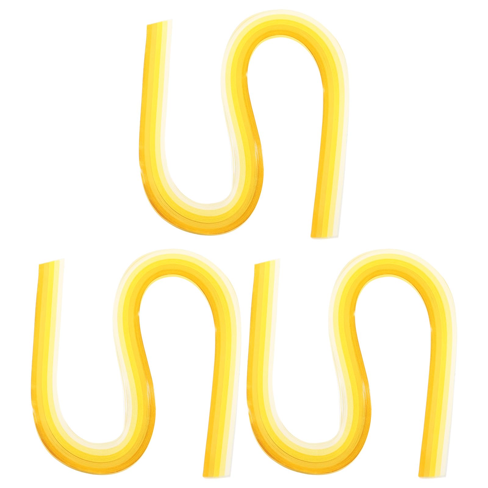 PATIKIL 540 x 3mm Rainbow Quilling Strips Paper,360 Pcs Origami Paper Quilling Strip for Art DIY Hand Craft Christmas, Gradient Light Yellow