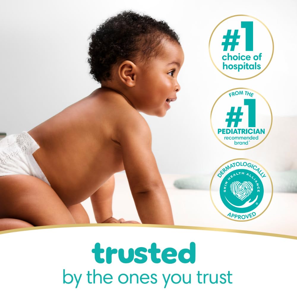 Pampers Baby Wipes, Sensitive, Water Based Wipe, Clinically Proven, Hypoallergenic, and Unscented for Babies, 336 Wipes Total (4 Flip-Top Packs)