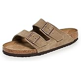 Taupe Suede Birkenstock Arizona Soft Footbed