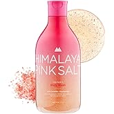 HIMALAYA PINKSALT Daily Scrub & Body Wash - Exfoliating Body Scrub, Dead Sea Salt & Himalayan Pink Salt, Natural Moisturizing Bodywash, Retinol & Hyaluronic Acid Shower Gel, Korean Skincare 14.1oz